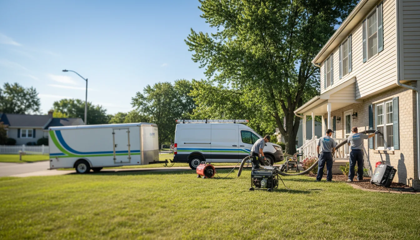 Flooded Basement Restoration And Cleanup With Repair in Eddyville, IL near me